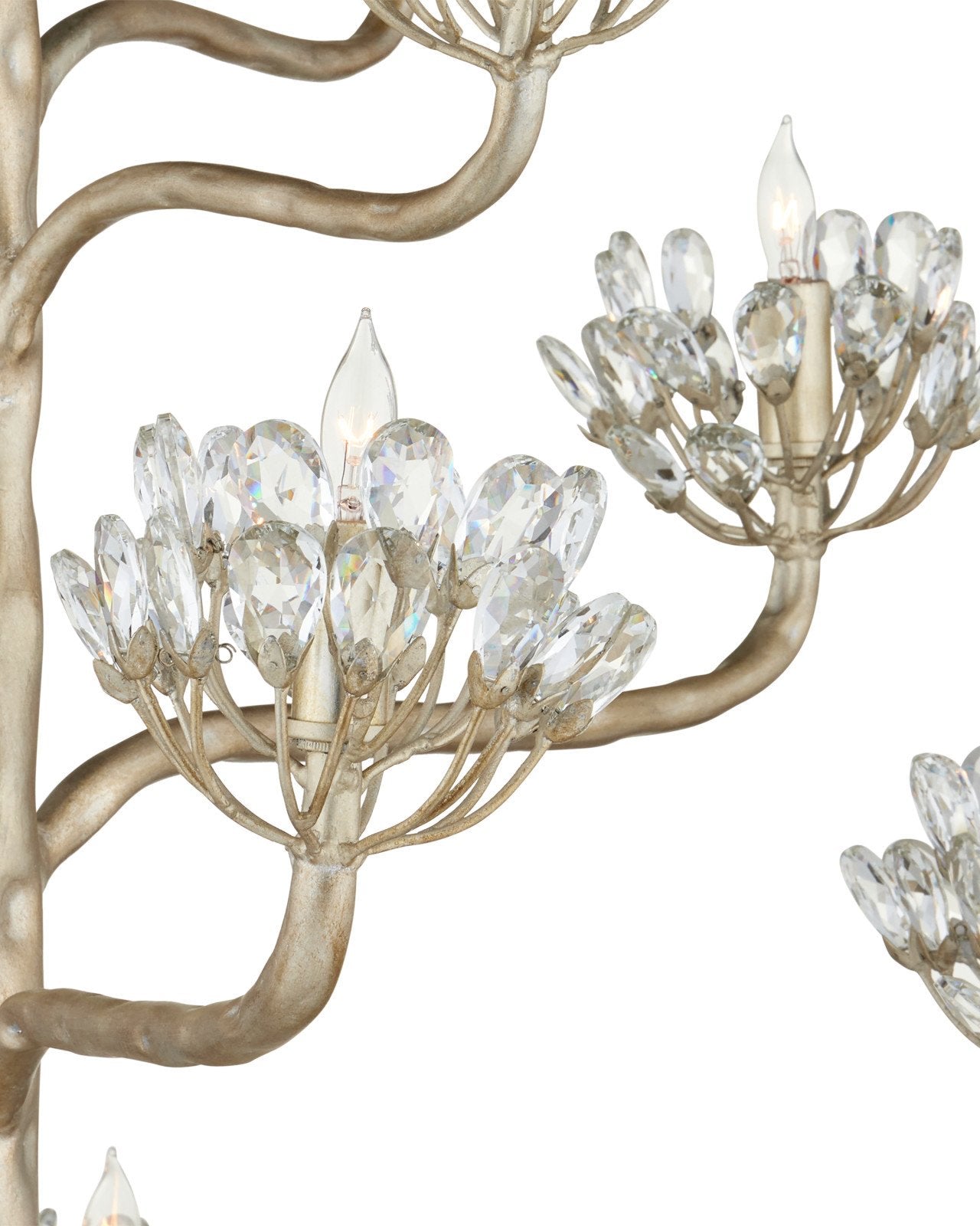 Agave Americana Silver Chandelier